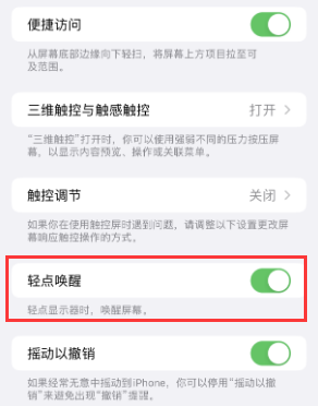 铁西苹果授权维修站分享iPhone轻点无法唤醒怎么办 