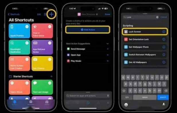 铁西苹果14锁屏维修店分享iPhone14升级iOS16.4后如何创建锁屏快捷方式 